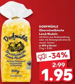 Kaufland DORFMÜHLE Oberschwäbische Land-Nudeln Angebot