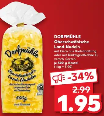 Kaufland DORFMÜHLE Oberschwäbische Land-Nudeln Angebot
