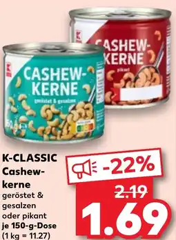 Kaufland K-CLASSIC Cashew- kerne Angebot