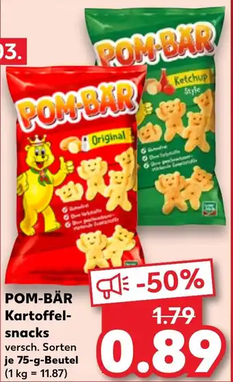 Kaufland POM-BÄR Kartoffel- snacks Angebot