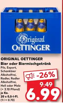 Kaufland ORIGINAL OETTINGER Bier oder Biermischgetränk Angebot