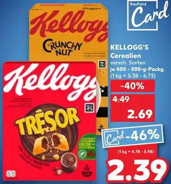 Kaufland KELLOGG'S Cerealien Angebot