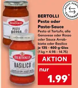 Kaufland BERTOLLI Pesto oder Pasta-Sauce Angebot