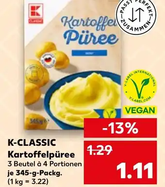 Kaufland K-CLASSIC Kartoffelpüree Angebot