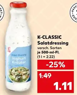 Kaufland K-CLASSIC Salatdressing Angebot