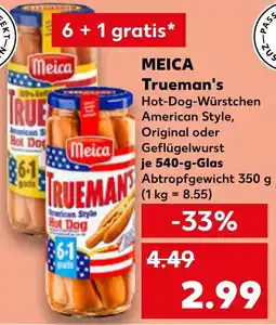 Kaufland MEICA Trueman's Hot-Dog-Würstchen Angebot