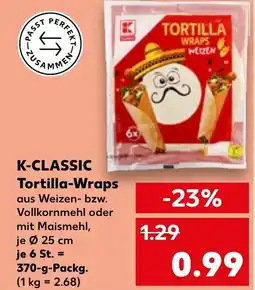 Kaufland K-CLASSIC Tortilla-Wraps Angebot