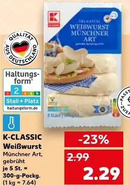 Kaufland K-CLASSIC Weißwurst Angebot