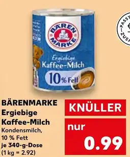 Kaufland BÄRENMARKE Ergiebige Kaffee-Milch Angebot