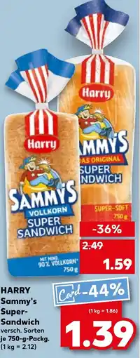 Kaufland HARRY Sammy's Super- Sandwich Angebot