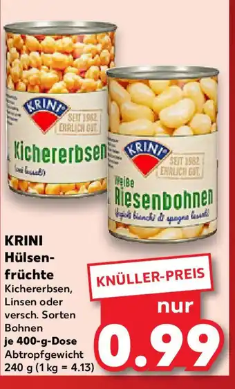 Kaufland KRINI Hülsenfrüchte Angebot