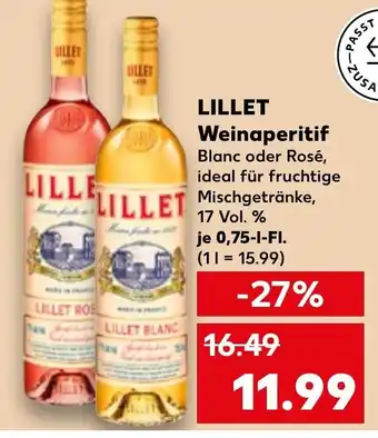 Kaufland LILLET Weinaperitif Angebot