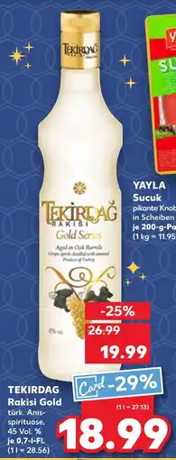 Kaufland TEKIRDAG Rakisi Gold Angebot