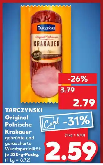 Kaufland TARCZYNSKI Original Polnische Krakauer Angebot