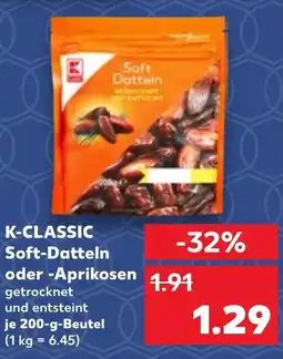 Kaufland K-CLASSIC Soft-Datteln oder -Aprikosen Angebot