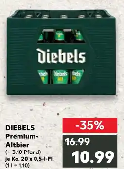 Kaufland DIEBELS Premium- Altbier Angebot