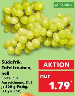 Kaufland Südafrik. Tafeltrauben, hell Angebot