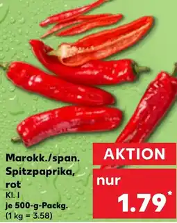 Kaufland Marokk./span. Spitzpaprika, rot Angebot