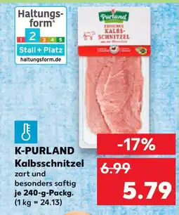 Kaufland K-PURLAND Kalbsschnitzel Angebot