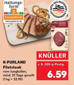 Kaufland K-PURLAND Filetsteak Angebot