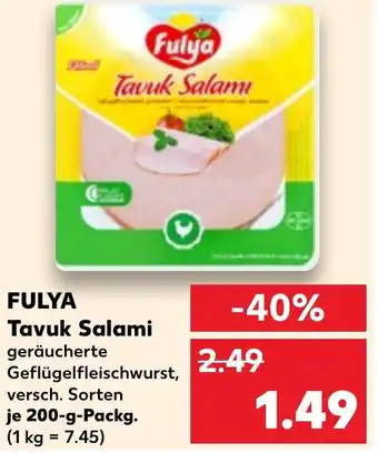 Kaufland FULYA Tavuk Salamı Angebot