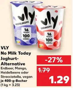 Kaufland VLY No Milk Today Joghurt- Alternative Angebot