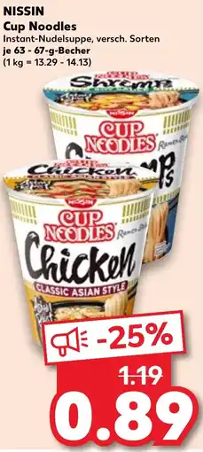 Kaufland NISSIN Cup Noodles Angebot