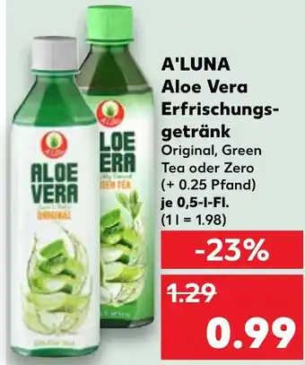 Kaufland A'LUNA Aloe Vera Erfrischungs- getränk Angebot