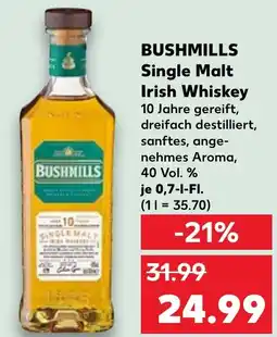 Kaufland BUSHMILLS Single Malt Irish Whiskey Angebot