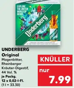 Kaufland UNDERBERG Original Angebot