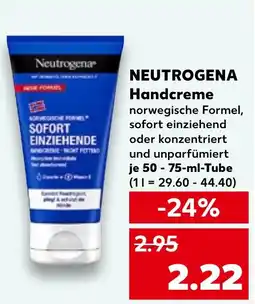 Kaufland NEUTROGENA Handcreme Angebot