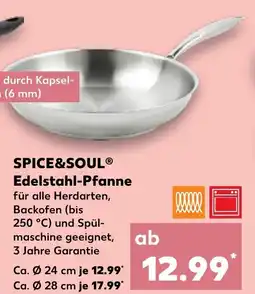 Kaufland SPICE&SOUL Edelstahl-Pfanne Angebot