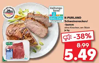 Kaufland K-PURLAND Schweinenacken/ -kamm Angebot