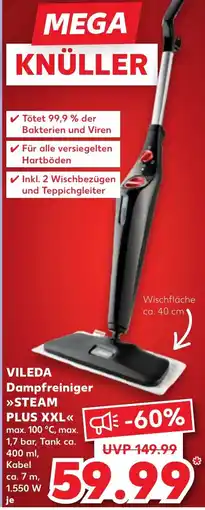 Kaufland VILEDA Dampfreiniger STEAM PLUS XXL Angebot