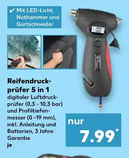 Kaufland Reifendruck- prüfer 5 in 1 Angebot