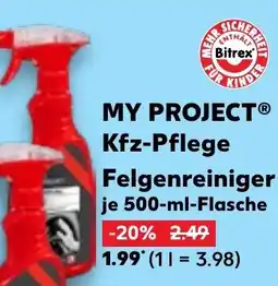 Kaufland MY PROJECT Kfz-Pflege Felgenreiniger Angebot