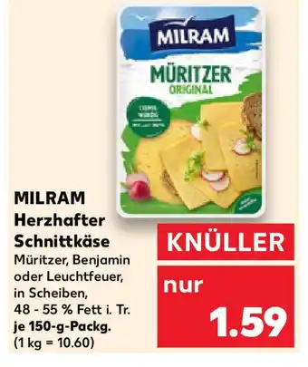 Kaufland MILRAM Herzhafter Schnittkäse Angebot