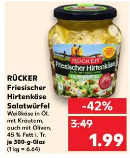 Kaufland RÜCKER Friesischer Hirtenkäse Salatwürfel Angebot