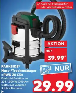 Kaufland PARKSIDE Nass-/Trockensauger PWD 20 C3 Angebot