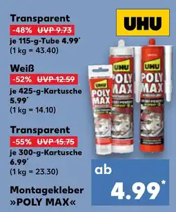 Kaufland Montagekleber POLY MAX Angebot