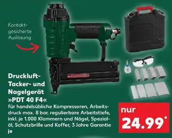 Kaufland PARKSIDE Druckluft- Tacker- und Nagelgerät "PDT 40 F4" Angebot