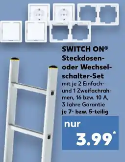 Kaufland SWITCH ON Steckdosen- oder Wechsel- schalter-Set Angebot