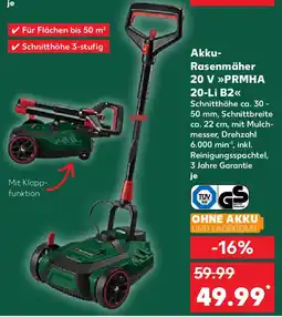 Kaufland PARKSIDE Akku- Rasenmäher 20 V >>>PRMHA 20-Li B2<< Angebot