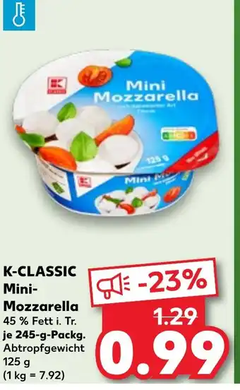 Kaufland K-CLASSIC Mini- Mozzarella Angebot