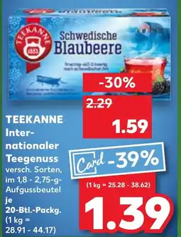 Kaufland TEEKANNE Inter- nationaler Teegenuss Angebot