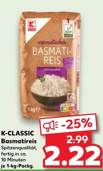 Kaufland K-CLASSIC Basmatireis Angebot