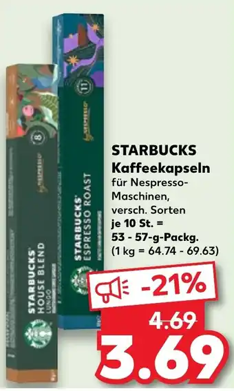 Kaufland STARBUCKS Kaffeekapseln Angebot