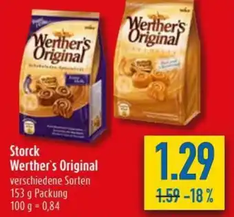 diska Storck Werther's Original 153g Angebot