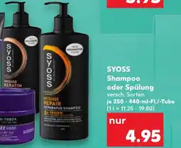 Kaufland SYOSS Shampoo oder Spülung Angebot