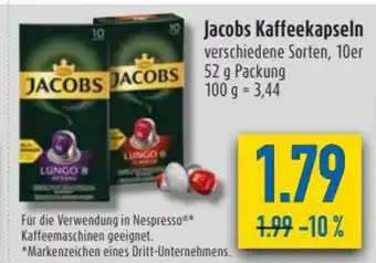 diska Jacobs Kaffeekapseln 52g Angebot